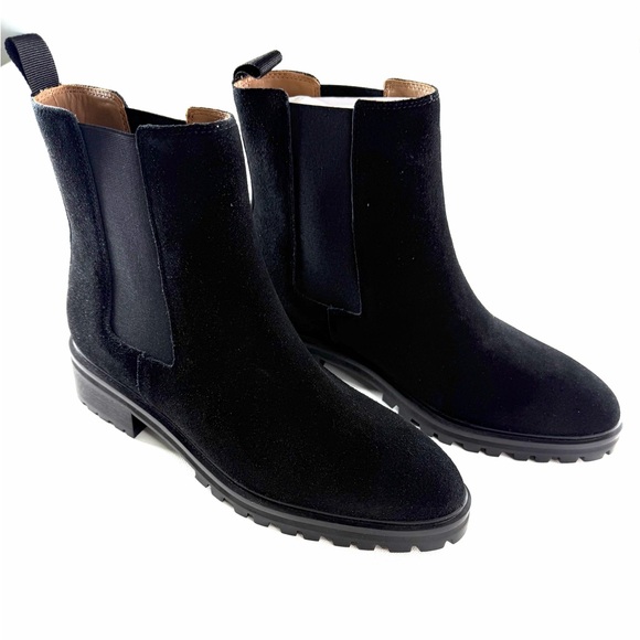 QUINCE Italian Chelsea Boot Suede Color Black Womens Size 7-10 Retail $99 - Picture 3 of 5